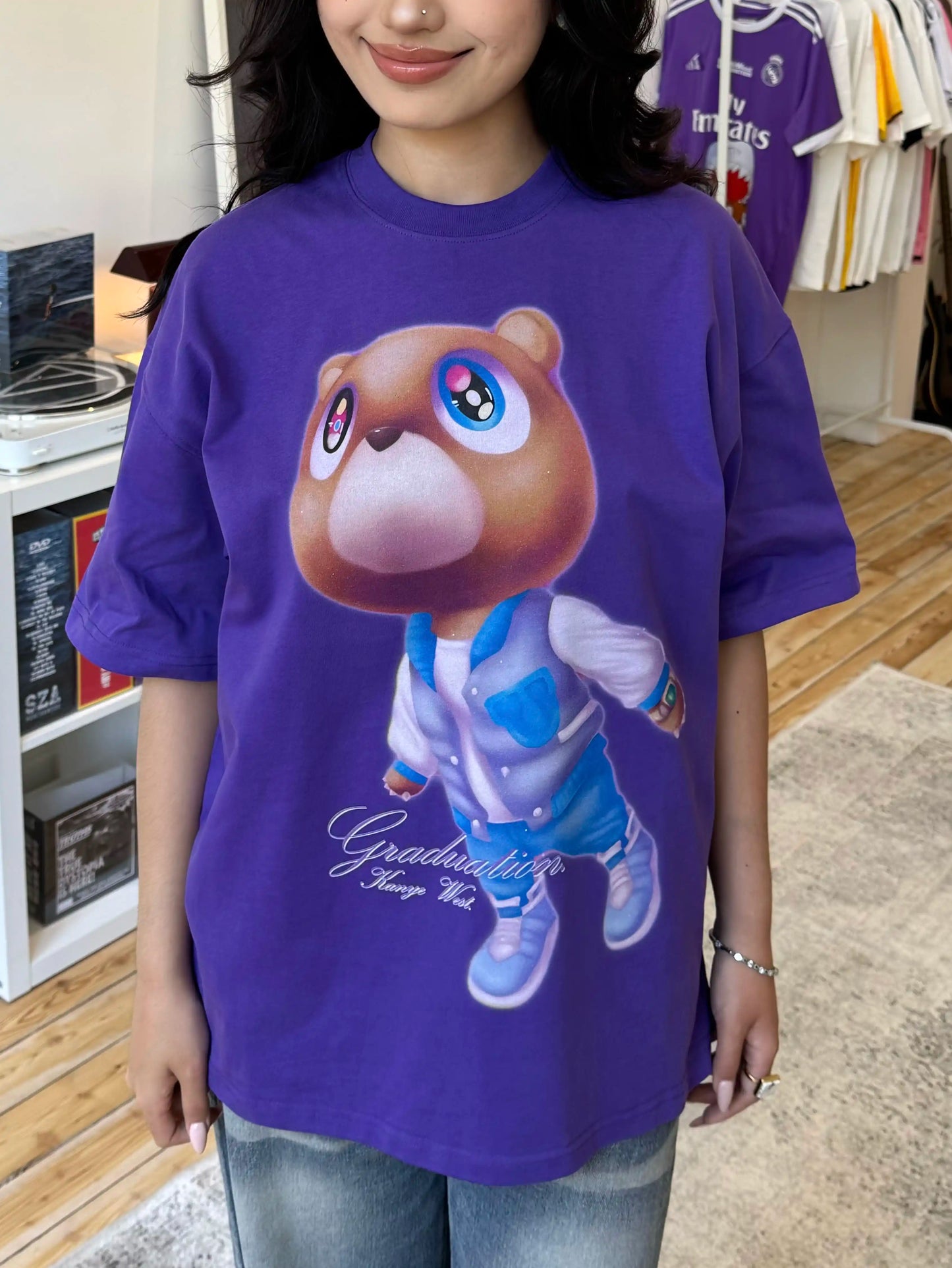 KANYE Dropout Bear GRADUATION short-sleeved T-shirt pure cotton