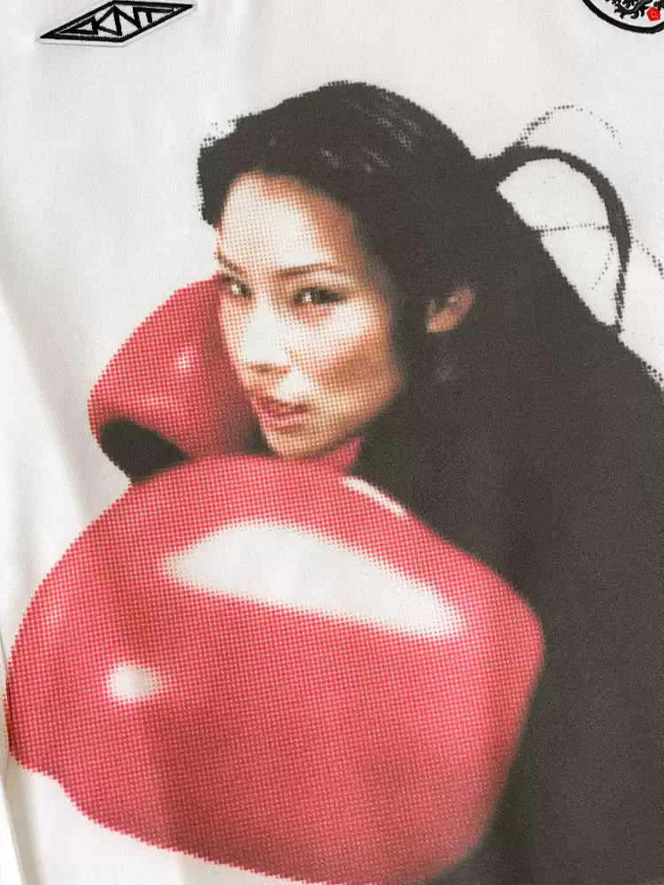 LUCY LIU Red Gloves [England] Retro Jersey